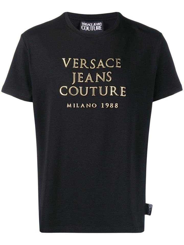 Versace Jeans Couture Logo Plaque T-shirt - Black