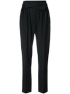 Nina Ricci Cropped Trousers - Black