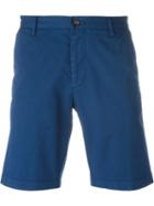 Boss Hugo Boss Tailored Shorts, Men's, Size: 52, Blue, Cotton/spandex/elastane