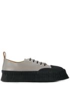 Jil Sander Corduroy Panel Sneakers - Grey