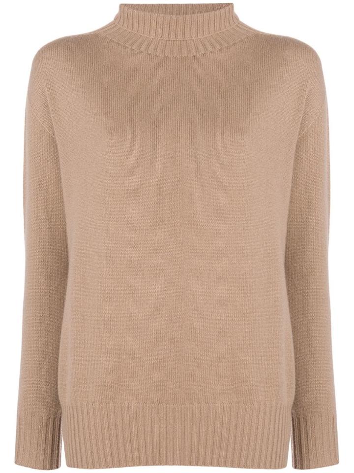 's Max Mara Roll-neck Sweater - Nude & Neutrals