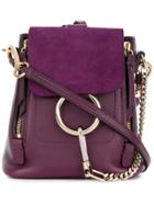 Chloé Mini Faye Backpack - Pink & Purple
