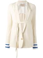 Erika Cavallini Hunter Blazer, Women's, Size: 40, Nude/neutrals, Cotton/virgin Wool/polyester