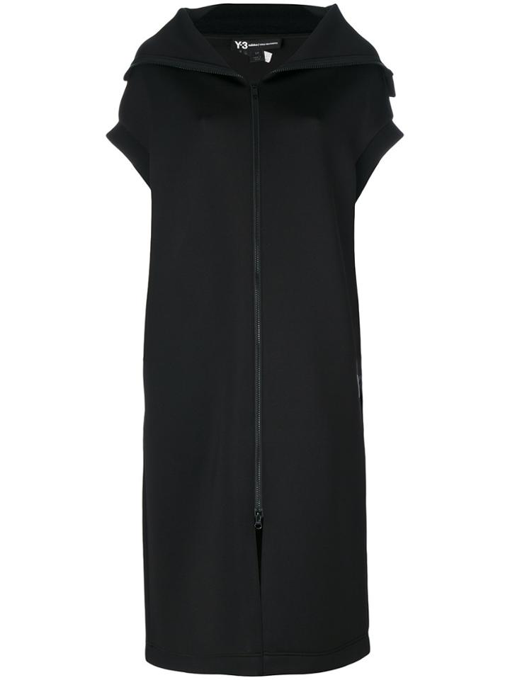 Y-3 Sleeveless Zipped Coat - Black