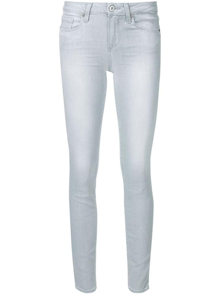 Paige Washed Skinny Jeans, Women's, Size: 26, Grey, Rayon/cotton/polyester/spandex/elastane