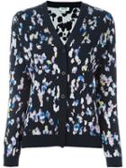 Kenzo 'moonmap' Cardigan, Women's, Size: Xl, Pink/purple, Polyester/viscose