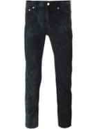 Blk Dnm Smoke Effect Skinny Jeans, Men's, Size: 36, Black, Cotton/spandex/elastane