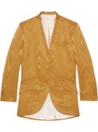 Gucci Moiré Single-breasted Jacket - Yellow