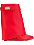 Givenchy Shark Lock Boots - Red