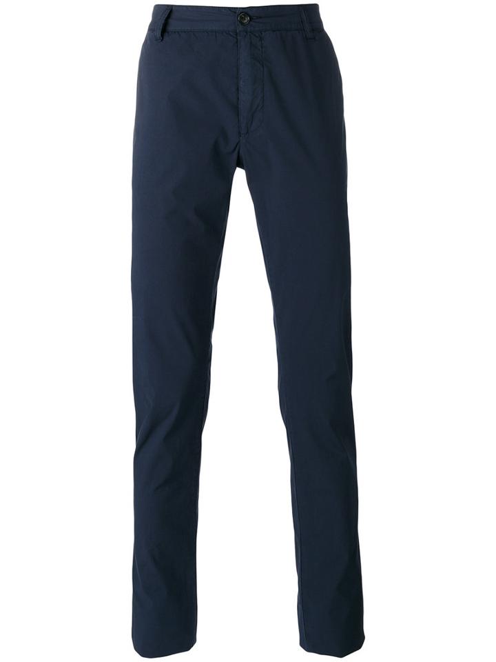 Ermanno Scervino - Straight Leg Chinos - Men - Cotton/spandex/elastane - 48, Blue, Cotton/spandex/elastane