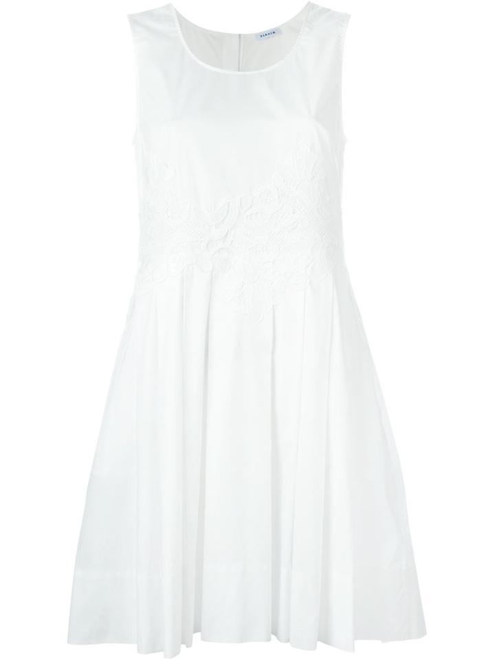 P.a.r.o.s.h. Lace Detail Dress, Women's, Size: M, White, Polyester/spandex/elastane/cotton