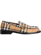 Burberry Vintage Check Cotton Penny Loafers - Yellow & Orange
