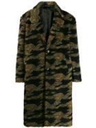 Buscemi Oversized Camouflage Coat - Green