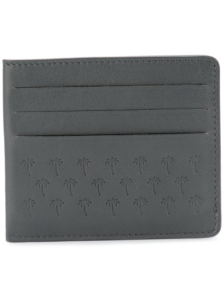 Tomas Maier Palm Tress Embossed Cardholder - Grey