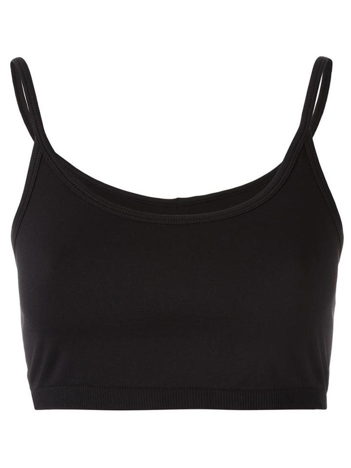 Helmut Lang Seamless Crop Top, Women's, Size: Small, Black, Nylon/spandex/elastane