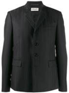 Saint Laurent Tonal Striped Jacket - Black