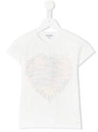 Simonetta Heart T-shirt, Girl's, Size: 12 Yrs, White