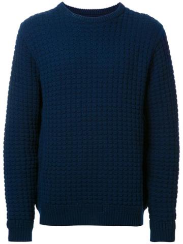 Hbns 'big Waffle' Sweatshirt, Men's, Size: Large, Blue, Cotton