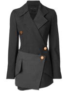 Proenza Schouler Double Breasted Blazer - Grey