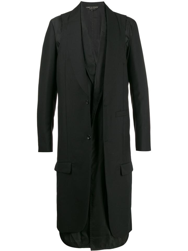 Comme Des Garçons Homme Plus Oversized Single-breasted Coat - Black