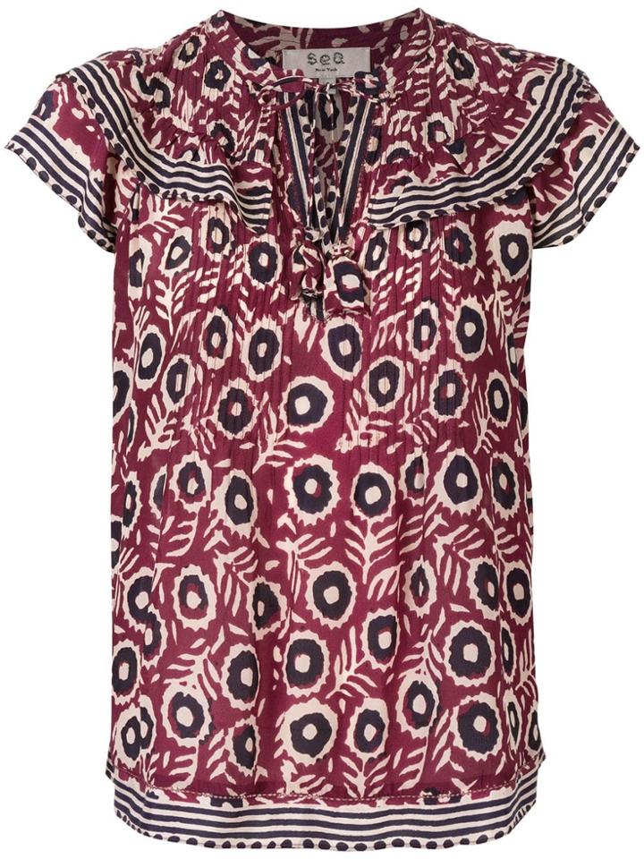 Sea Emi Ruffle Blouse - Pink