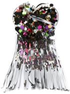 Manish Arora Heart Shaped Crossbody Bag, Women's, Grey, Polyester