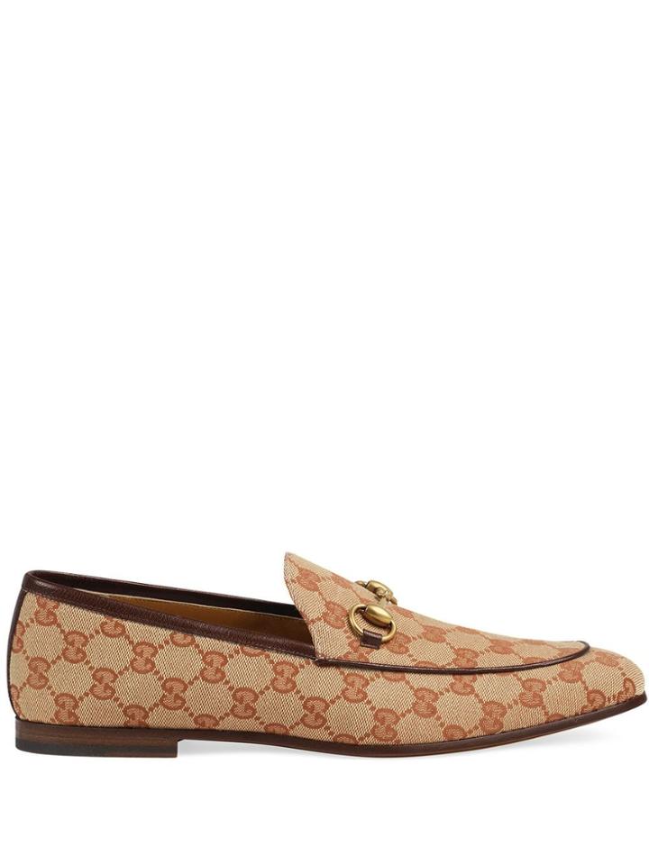 Gucci Men's Gucci Jordaan Gg Canvas Loafer - Brown