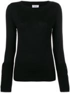 Snobby Sheep Button Cuff Jumper - Black