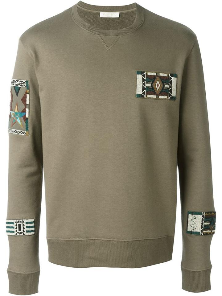 Valentino 'native Couture' Beaded Sweatshirt
