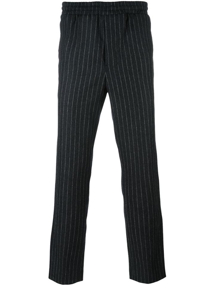 Ami Alexandre Mattiussi Pinstripe Trousers - Grey