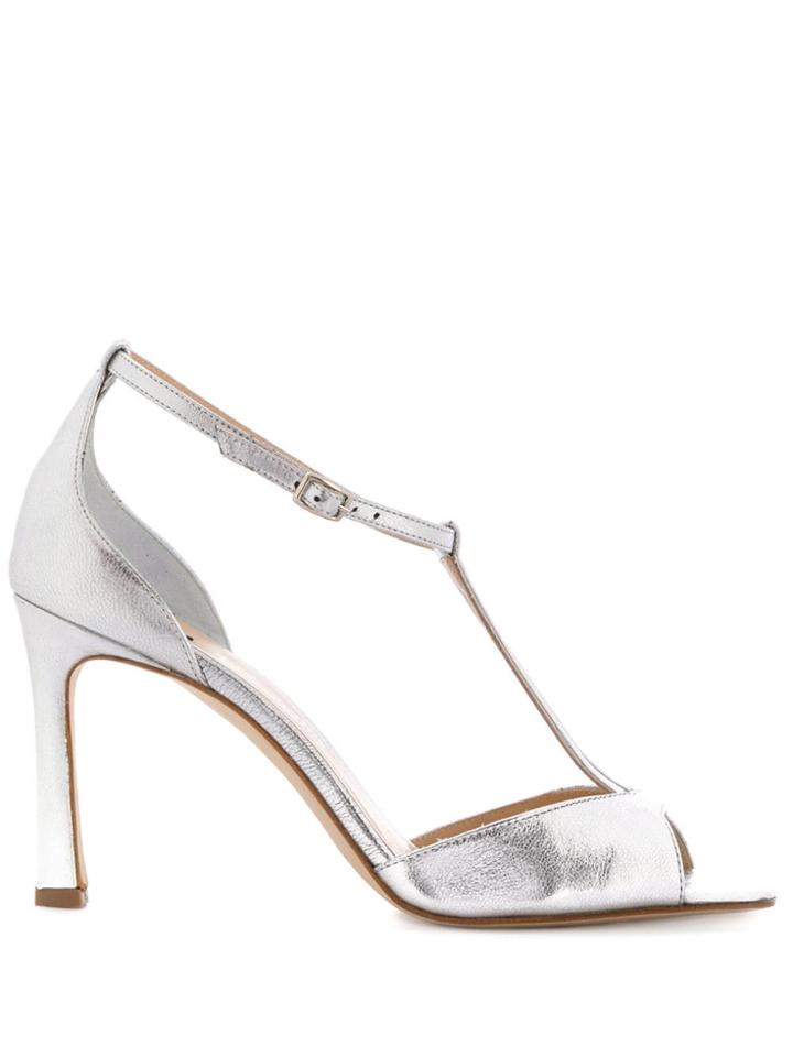 The Seller V-strap Sandals - Silver