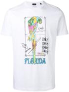Diesel Florida Print T-shirt, Men's, Size: Large, White, Cotton