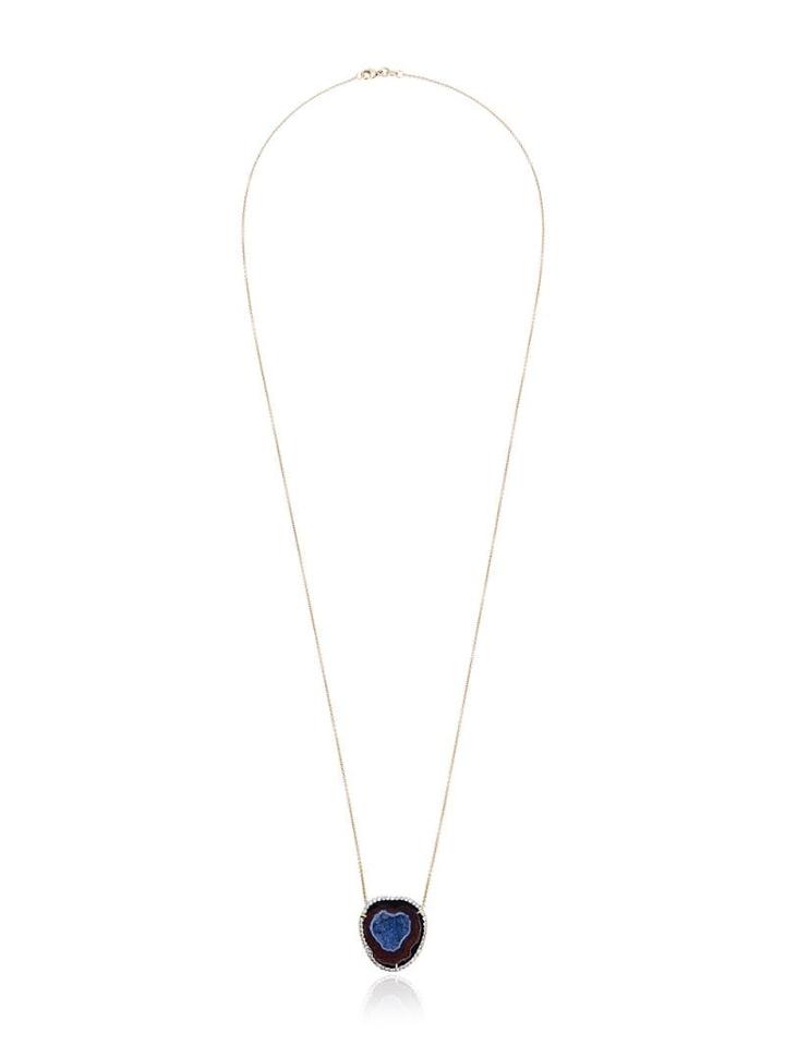 Kimberly Mcdonald Geode Pendant Necklace - Metallic