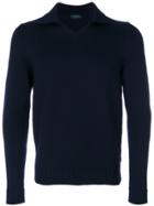 Zanone Polo Sweater - Blue