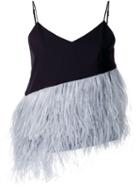 Le Ciel Bleu Feathered Cami Top