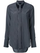 Rag & Bone - Striped Blouse - Women - Silk - 2, Black, Silk