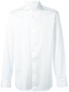 Barba Spread Collar Shirt, Men's, Size: 40, White, Cotton