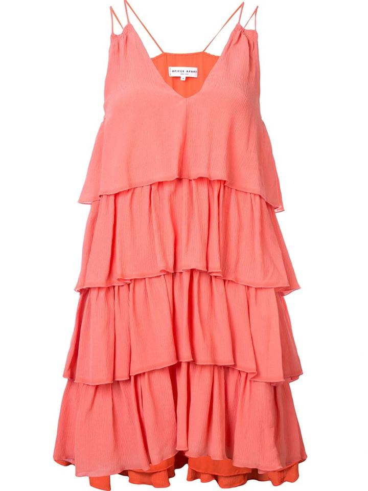 Apiece Apart 'canyons' Dress, Women's, Size: 4, Yellow/orange, Rayon/silk
