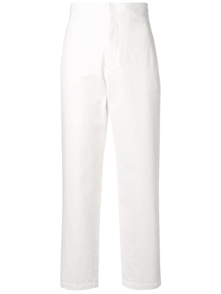 Masscob Arnos High-waisted Trousers - White
