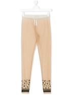 Douuod Kids Teen Sheer Star Print Leggings - Nude & Neutrals