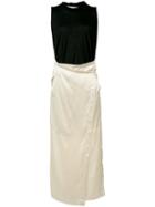 Uma Wang Wrapped Skirt Tank Dress, Women's, Size: Medium, Black, Silk/wool