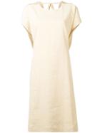 Uma Wang Rear-ruched Midi Dress - Neutrals