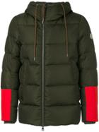 Moncler Hooded Padded Jacket - Green