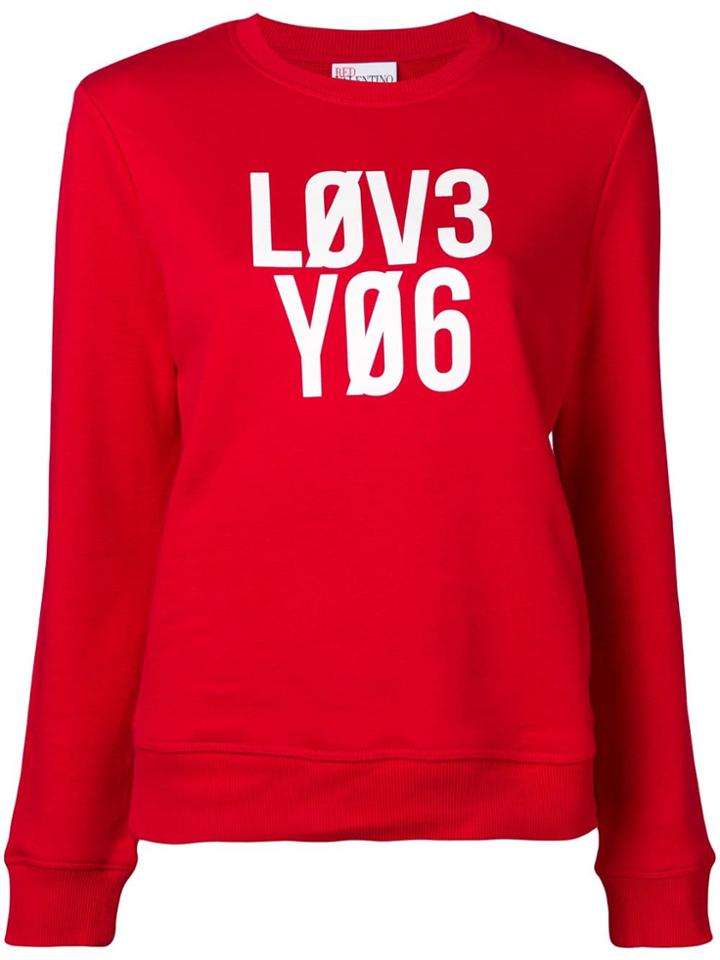 Red Valentino Love You Jumper