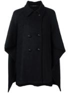 Tagliatore 'raquel' Coat, Women's, Size: 44, Black, Virgin Wool/polyamide/cupro