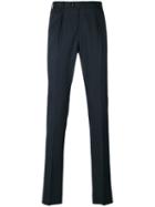 Pt01 - Front Pleat Tailored Trousers - Men - Spandex/elastane/virgin Wool - 48, Blue, Spandex/elastane/virgin Wool