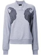 G.v.g.v. 'nami Kimono' Collar Sweatshirt, Women's, Size: Xs, Grey, Cotton
