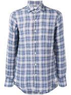 Finamore 1925 Napoli Tokyo Check Shirt - Blue