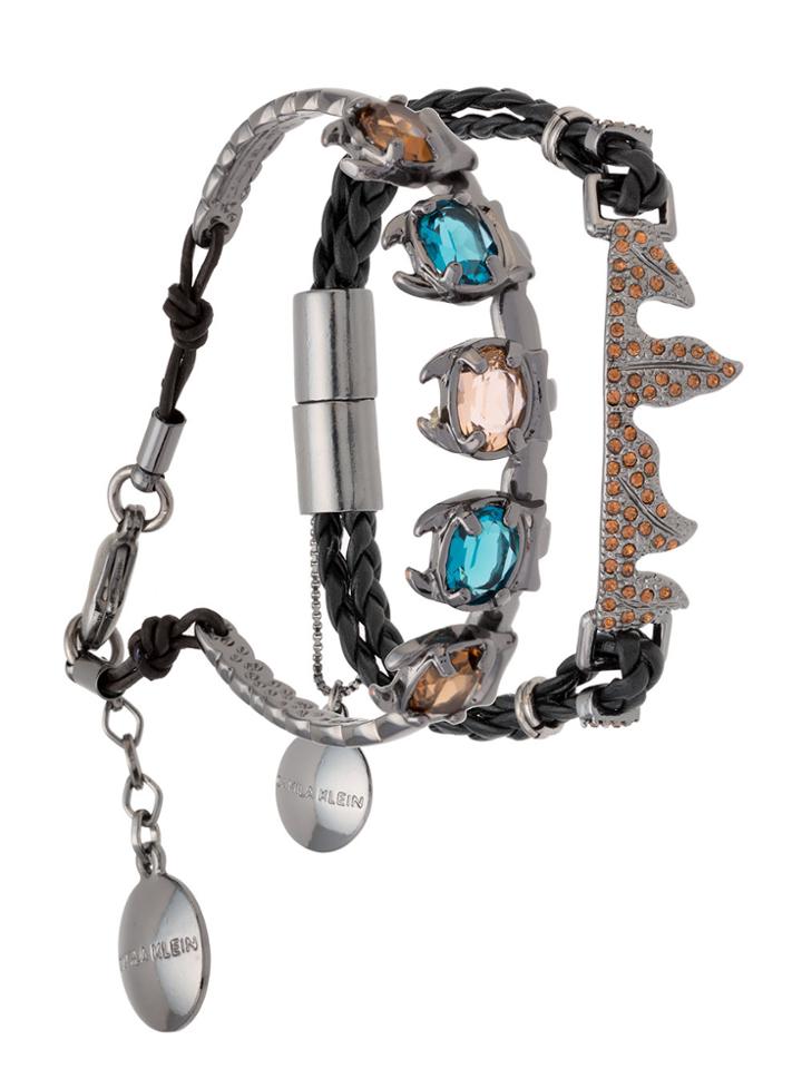 Camila Klein Kit 2 Pulseiras Com Ouro Grafite Escaravello - Metallic