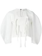 J.w.anderson - Double Breasted Blouse - Women - Cotton/linen/flax - 8, White, Cotton/linen/flax